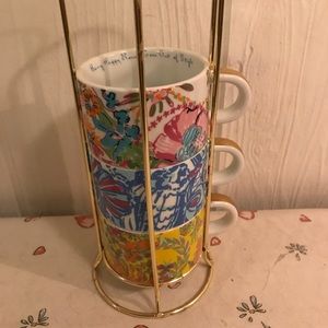 LILLY PULITZER TARGET TEA CUPS INCOMPLETE SET OF 3